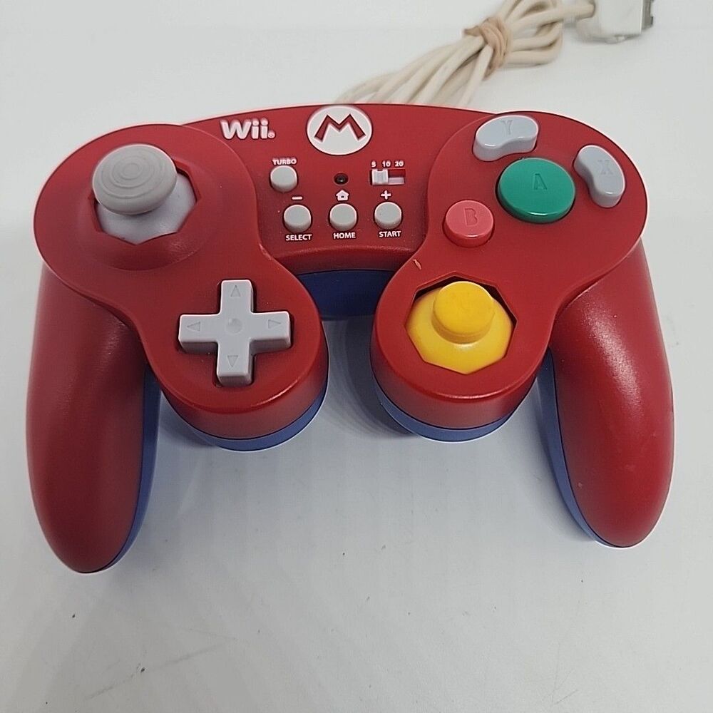 Hori Wii / Wii U Mario Red / Blue Controller US Seller Tight Sticks Tested Works